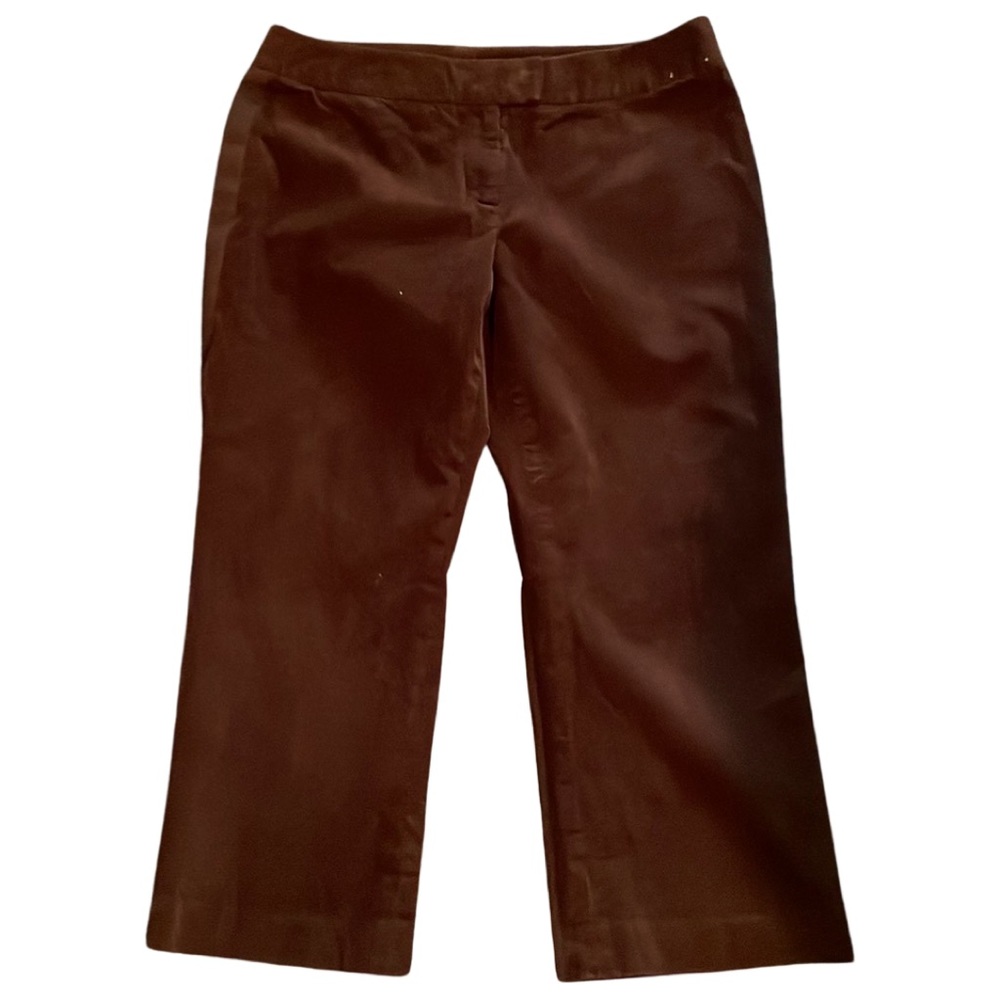 Halogen Brown Corduroy Crops Size 8